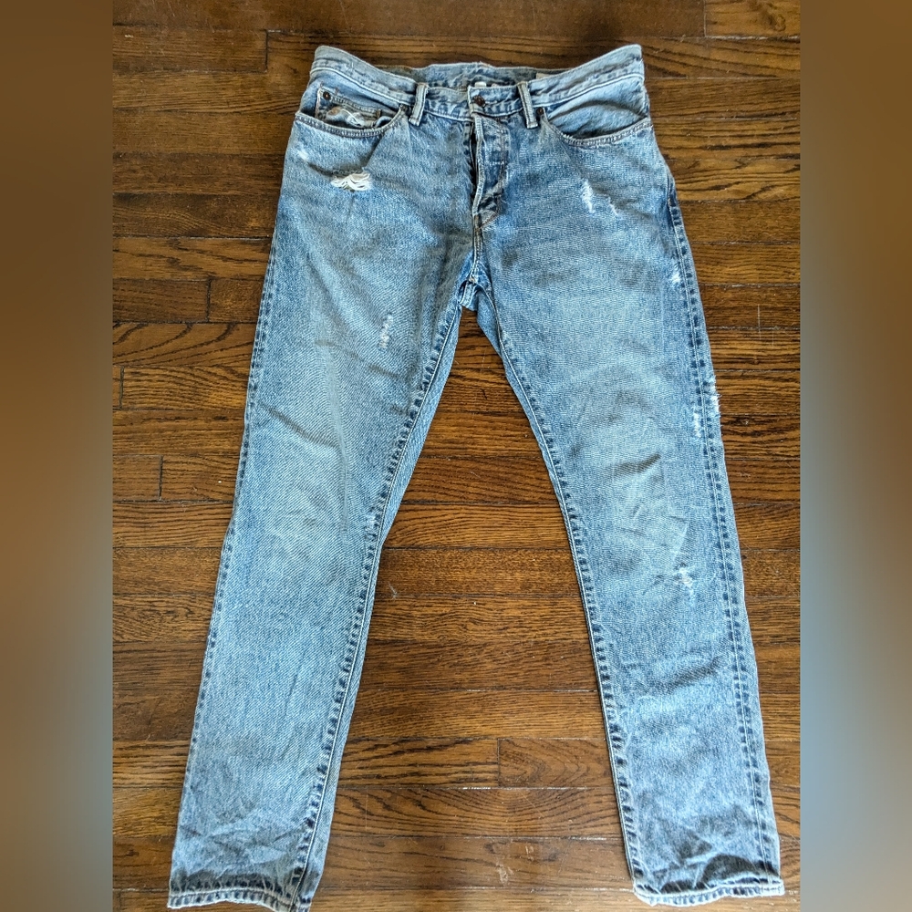 Todd Snyder Faded Blue Slim Jeans